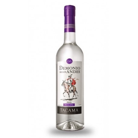 Pisco Demonio de Los Andes Puro Moscatel Tacama 40° 70cl - EL INTI - Tu Tienda Peruana