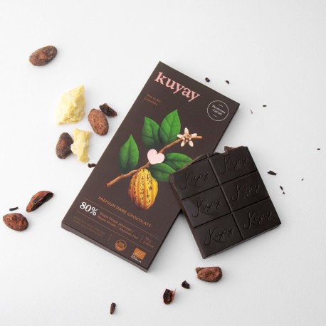 Tableta de Chocolate Oscuro 80% Kuyay 70g - EL INTI - The Peruvian Shop