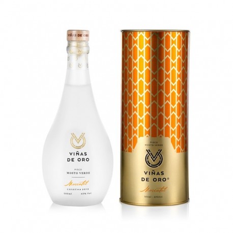 Pisco Mosto Verde Moscatel Viñas de Oro 40° 50cl - EL INTI - Tu Tienda Peruana