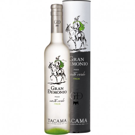 Pisco Gran Demonio Mosto Verde Italia Tacama 44° 50cl - EL INTI - Tu Tienda Peruana