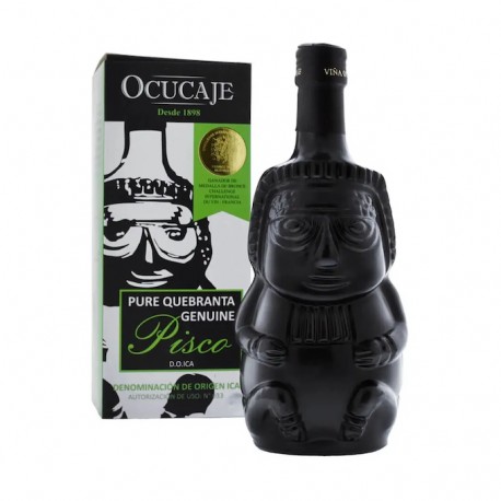 Pisco Huaco Negro Puro Quebranta Ocucaje 42,5° 70cl