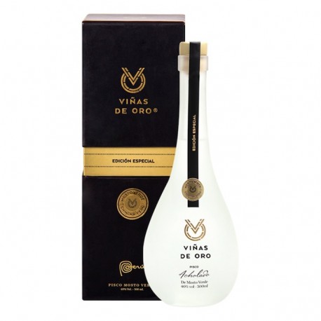 Pisco Edición Especial Viñas de Oro Mosto Verde Acholado 40° 50cl