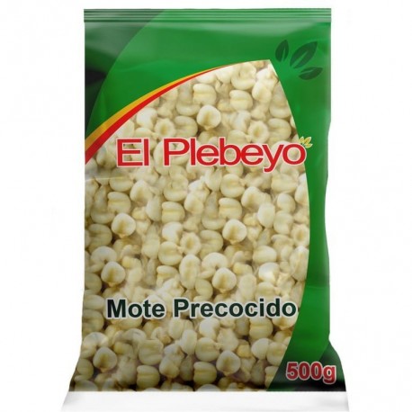 Mote Pre Cocido Congelado El Plebeyo 500g - 12 Bolsas