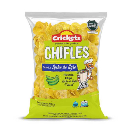 Chifles Piuranos Sabor Leche de Tigre Cricket's 150g