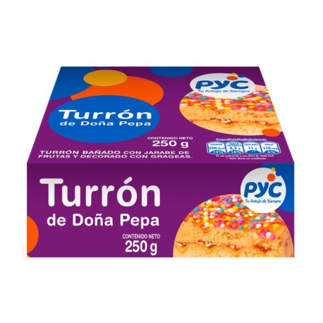 Turrón de Doña Pepa PyC 250g