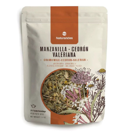 Infusión Cedrón, Manzanilla y Valeriana Naturandes 50g