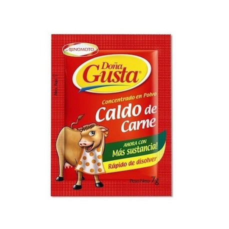 Doña Gusta Caldo de Carne en Polvo AjiNoMoto 7g