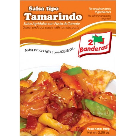 Salsa tipo Tamarindo líquido 2 Banderas 100g